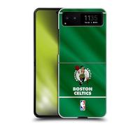 Head Case Designs sous Licence Officielle NBA Bannière Horizontale Boston Celtics Coque Dure pour l'arrière Compatible avec Motorola Razr 40 / Razr 2023