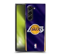 Head Case Designs sous Licence Officielle NBA Bannière Verticale Los Angeles Lakers Coque Dure pour l'arrière Compatible avec Samsung Galaxy Z Fold5