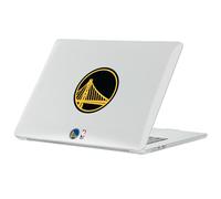 Head Case Designs sous Licence Officielle NBA Black Design Text Golden State Warriors Logo Coque Ordinateur Portable Transparent Compatible avec MacBook Air 13.6" A2681/A3113/A3240 2022/2024/2025