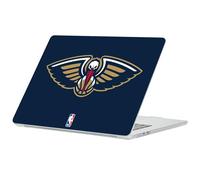 Head Case Designs sous Licence Officielle NBA Bleu Marine New Orleans Pelicans Logo Coque Ordinateur Portable Transparent Armure Compatible avec MacBook Air 13.6" A2681/A3113/A3240 2022/2024/2025