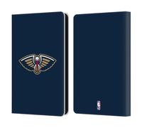 Head Case Designs sous Licence Officielle NBA Bleu Marine New Orleans Pelicans Logo Étui Portefeuille en Cuir Compatible avec Amazon Kindle 11th Gen (2024)