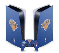 Head Case Designs sous Licence Officielle NBA Bleu New York Knicks Logo Vinyle Plaque Frontale Autocollant De Jeu Peau Compatible avec Sony PlayStation 5 PS5 Digital Console and DualSense Controller