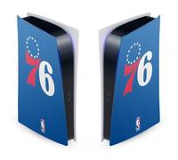 Head Case Designs sous Licence Officielle NBA Bleu Philadelphia 76ers Logo Vinyle Plaque Frontale Autocollant De Jeu Peau Autocollant Compatible avec Sony PlayStation 5 PS5 Digital Edition Console