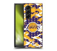 Head Case Designs sous Licence Officielle NBA Camouflage Los Angeles Lakers Coque Dure pour l'arrière Compatible avec Samsung Galaxy Z Fold5