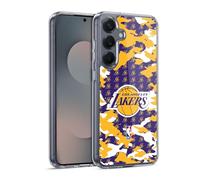 Head Case Designs sous Licence Officielle NBA Camouflage Los Angeles Lakers Coque en Gel [Protection de Qualité Militaire] Compatible avec Samsung Galaxy S25 Et Compatible avec MagSafe