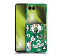 Head Case Designs sous Licence Officielle NBA Collage Autocollants Boston Celtics Coque Dure pour l'arrière Compatible avec Razr 40 Ultra/Razr+ 2023