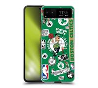 Head Case Designs sous Licence Officielle NBA Collage Autocollants Boston Celtics Coque Dure pour l'arrière Compatible avec Motorola Razr 40 / Razr 2023