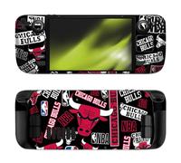 Head Case Designs sous Licence Officielle NBA Collage Autocollants Chicago Bulls Vinyle Autocollant Peau Autocollant Couverture Compatible avec Steam Deck OLED