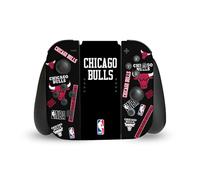 Head Case Designs sous Licence Officielle NBA Collage Autocollants Chicago Bulls Vinyle Autocollant De Jeu Peau Autocollant Couverture Compatible avec Nintendo Switch Joy-Con Controller