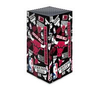 Head Case Designs sous Licence Officielle NBA Collage Autocollants Chicago Bulls Vinyle Autocollant De Jeu Peau Autocollant Couverture Compatible avec Xbox Series X Console
