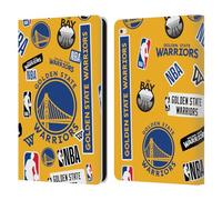 Head Case Designs sous Licence Officielle NBA Collage Autocollants Golden State Warriors Étui Portefeuille en Cuir Compatible avec Apple iPad Air 2 (2014)