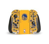 Head Case Designs sous Licence Officielle NBA Collage Autocollants Golden State Warriors Vinyle Autocollant De Jeu Peau Autocollant Couverture Compatible avec Nintendo Switch Joy-Con Controller