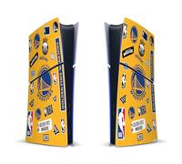 Head Case Designs sous Licence Officielle NBA Collage Autocollants Golden State Warriors Vinyle Autocollant De Jeu Peau Autocollant Compatible avec Sony PlayStation 5 PS5 Slim Digital Edition Console