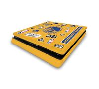 Head Case Designs sous Licence Officielle NBA Collage Autocollants Golden State Warriors Vinyle Autocollant De Jeu Peau Autocollant Couverture Compatible avec Sony PlayStation 4 PS4 Slim Console