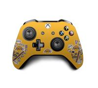 Head Case Designs sous Licence Officielle NBA Collage Autocollants Los Angeles Lakers Vinyle Autocollant De Jeu Peau Autocollant Couverture Compatible avec Xbox One S/X Controller