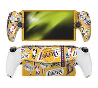 Head Case Designs sous Licence Officielle NBA Collage Autocollants Los Angeles Lakers Vinyle Autocollant Peau Autocollant Couverture Compatible avec Sony PS5 PlayStation PS Portal