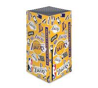 Head Case Designs sous Licence Officielle NBA Collage Autocollants Los Angeles Lakers Vinyle Autocollant De Jeu Peau Autocollant Couverture Compatible avec Xbox Series X Console