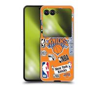 Head Case Designs sous Licence Officielle NBA Collage Autocollants New York Knicks Coque Dure pour l'arrière Compatible avec Razr 40 Ultra/Razr+ 2023