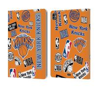 Head Case Designs sous Licence Officielle NBA Collage Autocollants New York Knicks Étui Portefeuille en Cuir Compatible avec Apple iPad Pro 13 M4/M5 2024/2025