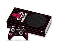 Head Case Designs sous Licence Officielle NBA Design À Fines Rayures Noir Chicago Bulls Logo Vinyle Autocollant De Jeu Peau Autocollant Compatible avec Xbox Series S Console and Controller Bundle