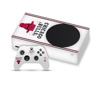 Head Case Designs sous Licence Officielle NBA Design Blanc Chicago Bulls Logo Vinyle Autocollant De Jeu Peau Autocollant Couverture Compatible avec Xbox Series S Console and Controller Bundle