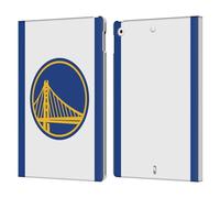 Head Case Designs sous Licence Officielle NBA Design Blanc Golden State Warriors Logo Étui Portefeuille en Cuir Compatible avec Apple iPad 10.2 2019/2020/2021