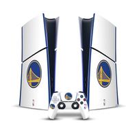Head Case Designs sous Licence Officielle NBA Design Blanc Golden State Warriors Logo Vinyle Autocollant De Jeu Peau Compatible avec Sony PS5 Slim Digital Edition Console & DualSense Controller