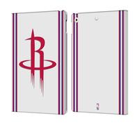 Head Case Designs sous Licence Officielle NBA Design Blanc Houston Rockets Logo Étui Portefeuille en Cuir Compatible avec Apple iPad 10.2 2019/2020/2021
