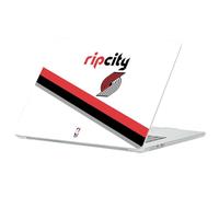 Head Case Designs sous Licence Officielle NBA Design Blanc Logo Portland Trail Blazers Coque Ordinateur Portable Transparent Armure Compatible avec MacBook Air 13.6" A2681/A3113/A3240 2022/2024/2025