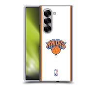 Head Case Designs sous Licence Officielle NBA Design Blanc New York Knicks Logo Coque Dure pour l'arrière Compatible avec Samsung Galaxy Z Fold6