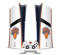Head Case Designs Sous Licence Officielle NBA Design Blanc New York Knicks Logo Vinyle Autocollant De Jeu Peau Compatible avec Sony PlayStation 5 PS5 Pro Digital Edition Console & DualSense Controller
