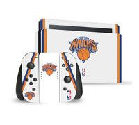 Head Case Designs sous Licence Officielle NBA Design Blanc New York Knicks Logo Vinyle Autocollant De Jeu Peau Autocollant Compatible avec Nintendo Switch Console & Dock & Joy-Con Controller Bundle