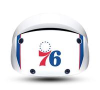 Head Case Designs sous Licence Officielle NBA Design Blanc Philadelphia 76ers Logo Vinyle Autocollant Peau Autocollant Couverture Compatible avec Sony PS5 PlayStation PS VR2