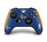 Head Case Designs sous Licence Officielle NBA Design Bleu Golden State Warriors Logo Vinyle Autocollant De Jeu Peau Autocollant Couverture Compatible avec Xbox One S/X Controller