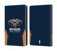 Head Case Designs sous Licence Officielle NBA Design Bleu Marine New Orleans Pelicans Logo Étui Portefeuille en Cuir Compatible avec Amazon Kindle 11th Gen (2024)