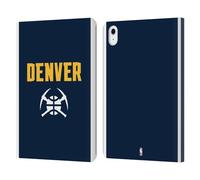 Head Case Designs sous Licence Officielle NBA Design Bleu Minuit Denver Nuggets Logo Étui Portefeuille en Cuir Compatible avec Apple iPad Air 11 2020/2022/2024/2025
