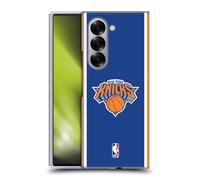 Head Case Designs sous Licence Officielle NBA Design Bleu New York Knicks Logo Coque Dure pour l'arrière Compatible avec Samsung Galaxy Z Fold6
