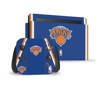 Head Case Designs sous Licence Officielle NBA Design Bleu New York Knicks Logo Vinyle Autocollant De Jeu Peau Autocollant Compatible avec Nintendo Switch Console & Dock & Joy-Con Controller Bundle