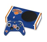 Head Case Designs sous Licence Officielle NBA Design Bleu New York Knicks Logo Vinyle Autocollant De Jeu Peau Autocollant Couverture Compatible avec Xbox Series S Console and Controller Bundle