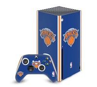 Head Case Designs sous Licence Officielle NBA Design Bleu New York Knicks Logo Vinyle Autocollant De Jeu Peau Autocollant Couverture Compatible avec Xbox Series X