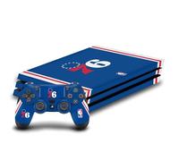 Head Case Designs sous Licence Officielle NBA Design Bleu Philadelphia 76ers Logo Vinyle Autocollant De Jeu Peau Compatible avec Sony PlayStation 4 PS4 Pro Console and DualShock 4 Controller