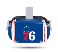 Head Case Designs sous Licence Officielle NBA Design Bleu Philadelphia 76ers Logo Vinyle Autocollant Peau Autocollant Couverture Compatible avec Meta Quest 2