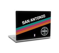 Head Case Designs sous Licence Officielle NBA Design Fiesta Noir San Antonio Spurs Logo Vinyle Autocollant Peau Autocollant Couverture Compatible avec Microsoft Surface Book 2