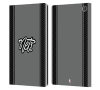 Head Case Designs sous Licence Officielle NBA Design Gris Brooklyn Nets Logo Étui Portefeuille en Cuir Compatible avec Amazon Fire Max 11 2023