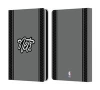 Head Case Designs sous Licence Officielle NBA Design Gris Brooklyn Nets Logo Étui Portefeuille en Cuir Compatible avec Amazon Kindle 11th Gen 6in 2022
