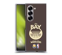 Head Case Designs sous Licence Officielle NBA Design Marron Golden State Warriors Logo Coque Dure pour l'arrière Compatible avec Samsung Galaxy Z Fold6