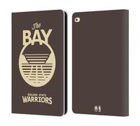 Head Case Designs sous Licence Officielle NBA Design Marron Golden State Warriors Logo Étui Portefeuille en Cuir Compatible avec Apple iPad Air 2 (2014)
