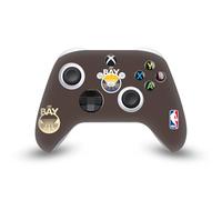 Head Case Designs sous Licence Officielle NBA Design Marron Golden State Warriors Logo Vinyle Autocollant De Jeu Peau Autocollant Couverture Compatible avec Xbox Series X/S Controller