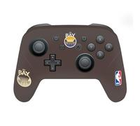 Head Case Designs sous Licence Officielle NBA Design Marron Golden State Warriors Logo Vinyle Autocollant De Jeu Peau Autocollant Couverture Compatible avec Nintendo Switch Pro Controller