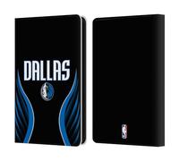 Head Case Designs sous Licence Officielle NBA Design Noir Dallas Mavericks Logo Étui Portefeuille en Cuir Compatible avec Amazon Kindle 11th Gen 6in 2022
